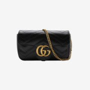 2위 [유명유튜버가 반한제품]영상 Gucci 구찌 마몬트 마틀라세 백 화이트,블랙 & 미니,스몰,미디움 443497