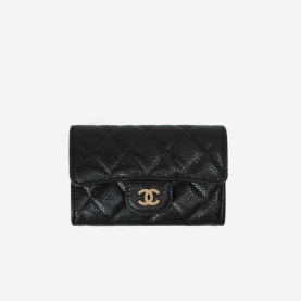4위 CHANEL 샤넬 카드지갑 A80799 (캐비어/램스킨) (금장/은장)