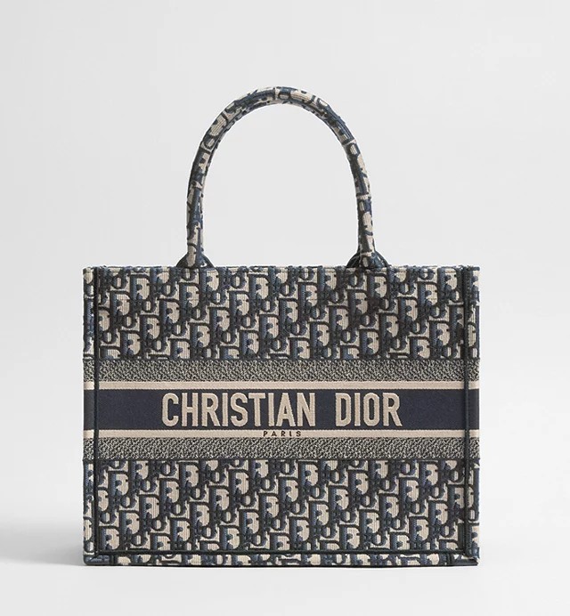 DIOR 디올 자카드 오블리크 북토트백