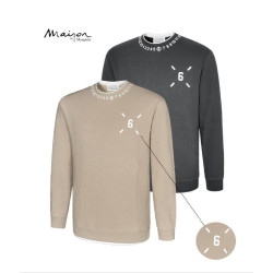 MAISON MARGIELA 메종마르지엘라 넥라인 맨투맨