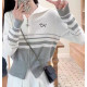 ●6월 판매 11위● THOM BROWNE 톰브라운 헥터 하프배색 투웨이집업 니트 2COLOR