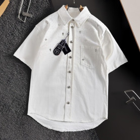 CHROME HEARTS 크롬하츠 크로스 포켓 반팔 셔츠