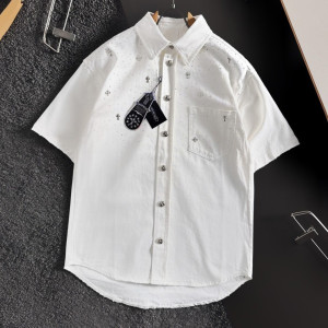 CHROME HEARTS 크롬하츠 크로스 포켓 반팔 셔츠