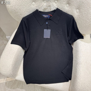 LOUIS VUITTON 루이비통 LV 로고 카라티셔츠