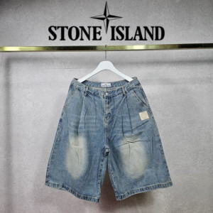 STONE ISLAND 스톤아랜드 빈티지싱 버뮤다 데님팬츠 2COLOR 