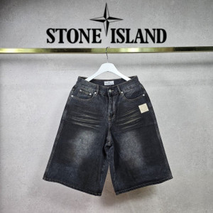 STONE ISLAND 스톤아랜드 더티 워싱 버뮤다 데님 팬츠 2COLOR
