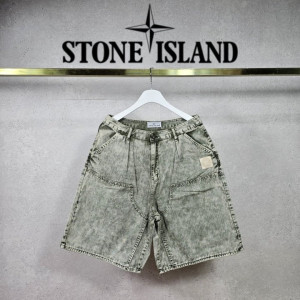 STONE ISLAND 스톤아랜드 피그먼트 타이다이 워싱데님 하프팬츠 3COLOR