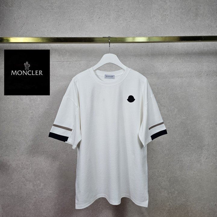 MONCLER 몽클레어 배색 밴딩 반팔티 2COLOR
