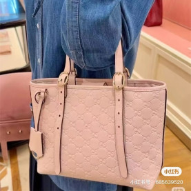 GUCCI 구찌 GG 엠블럼 미디엄 토트백 847456 2COLOR