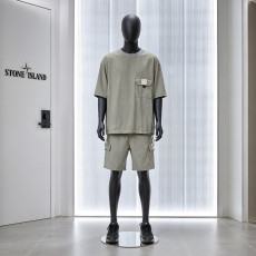 STONE ISLAND 스톤아일랜드 PK 라운드 스트링 티셔츠 &카고 밴딩 팬츠 3COLOR