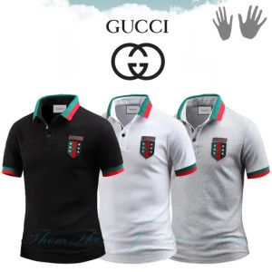 GUCCI 구찌 방패 벌 반팔 카라티