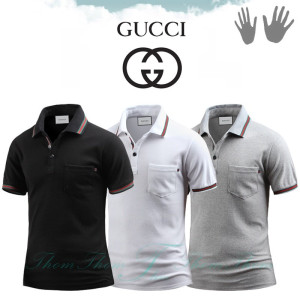 GUCCI 구찌 배색 반팔 카라티