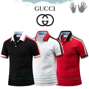 GUCCI 구찌 어께테이프 반팔 카라티