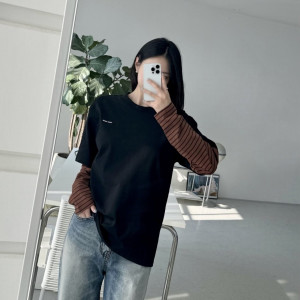 MIUMIU 미우미우 여성 더블 레이어 티셔츠