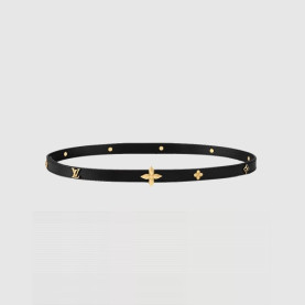 LOUIS VUITTON 루이비통 미니 플라워그램 스터드 벨트 M4281U (금장/은장)