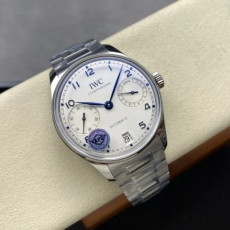 IWC 아이더블유씨 포르투기저 세븐데이즈 화이트골드 화이트 다이얼 SS 브레이슬릿 42mm IW501702