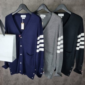 ●9월 판매 1위● THOM BROWNE 톰브라운 사선 캐시미어 가디건 3COLOR