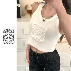 LOEWE 로에베 엠보 크롭탑 4COLOR