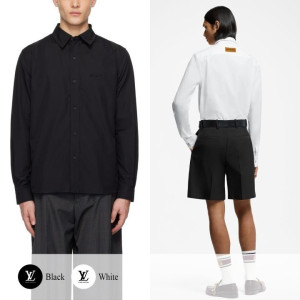 LOUIS VUITTON 루이비통 모노그램 로고 자수 셔츠