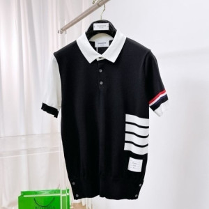 THOM BROWNE 톰브라운 배색 완장 pk 반팔 니트 3COLOR