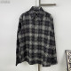CHROME HEARTS 크롬하츠 크로스 포인트 플란넬 체크 셔츠