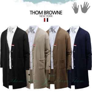 THOM BROWNE 톰브라운 빅 오버핏 롱가디건