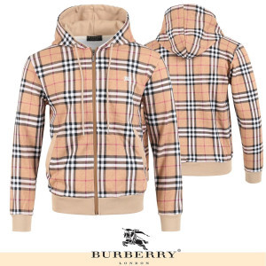 BURBERRY 버버리 기마 자수 체크 후드집업 2COLOR