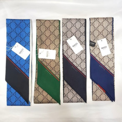 GUCCI 구찌 GG 배색 실크 방도