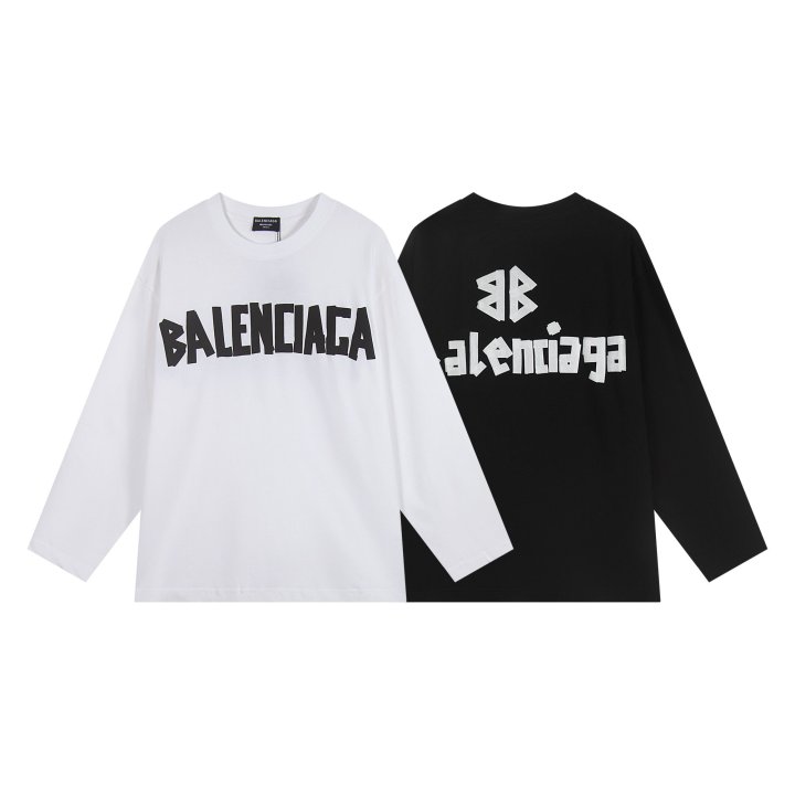 BALENCIAGA 발렌시아가 테이프 로고 티셔츠