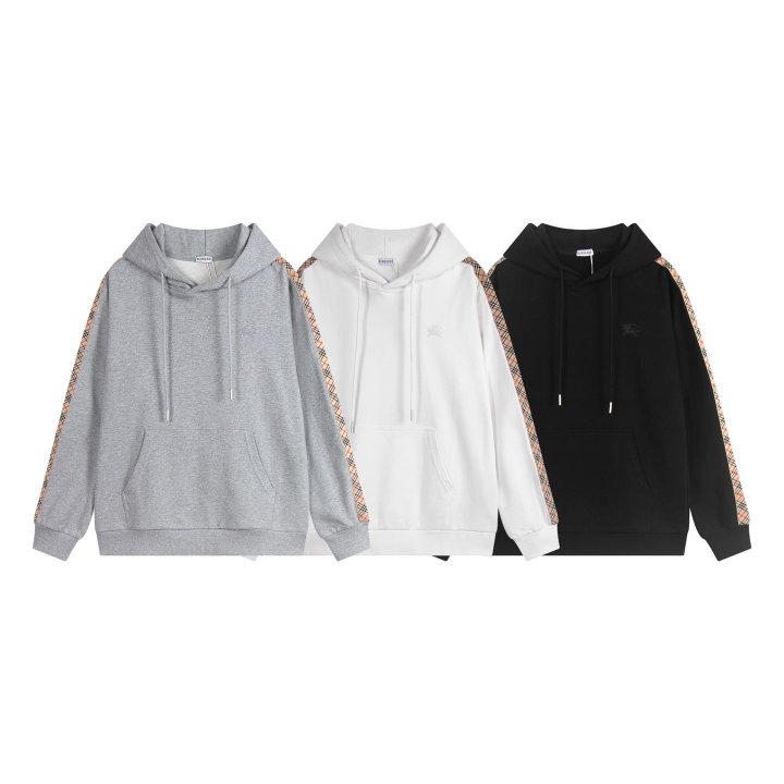 BURBERRY 버버리 체크 트리밍 후드