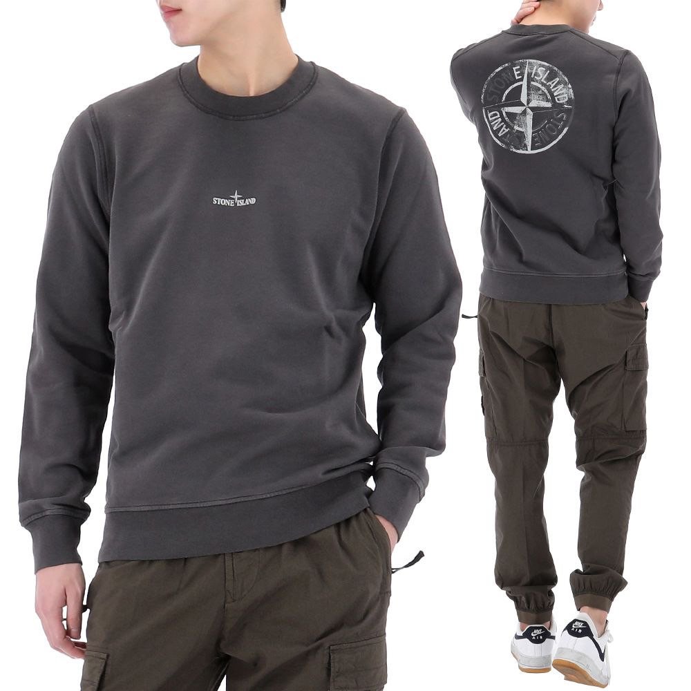 STONE ISLAND 스톤아일랜드 원형 프린트 스웻 맨투맨 2COLOR