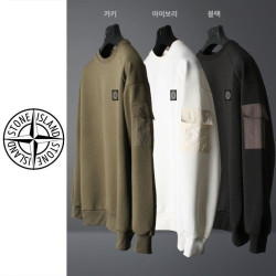 STONE ISLAND 스톤아일랜드 히든 포켓 긴팔