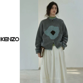 KENZO 겐조 플로라 니트 집업