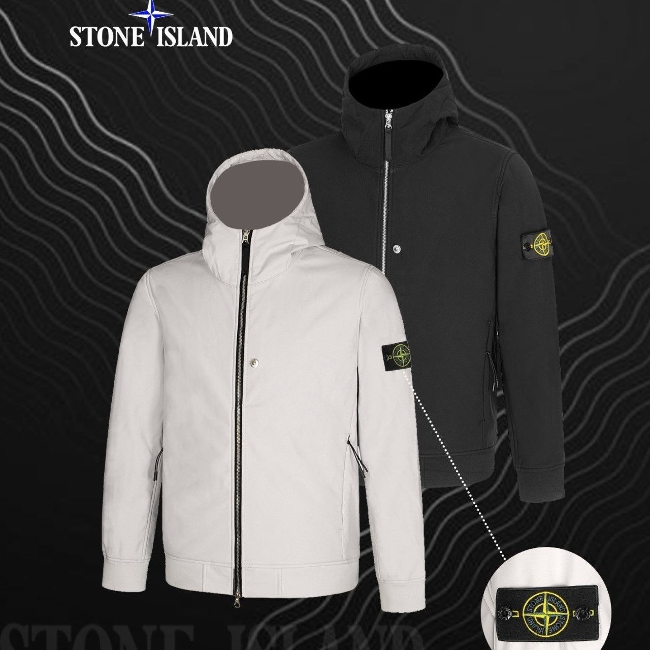 STONE ISLAND 스톤아일랜드 소프트쉘 바람막이