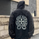 CHROME HEARTS 크롬하츠 홀스슈 말리부 크로스 워싱 후드티셔츠