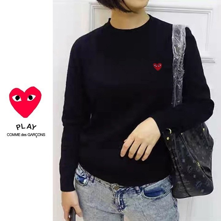 AMI 아미 하트 자수 맨투맨