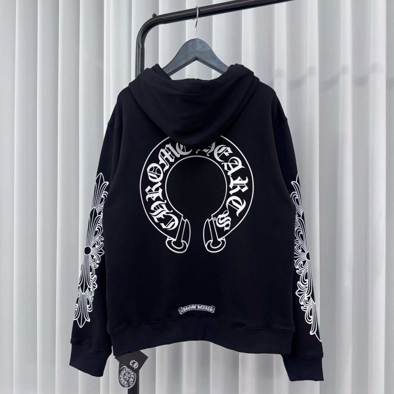 CHROME HEARTS 크롬하츠 홀스슈 플로랄 후드집업