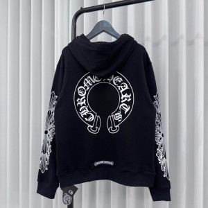 CHROME HEARTS 크롬하츠 홀스슈 플로랄 후드집업