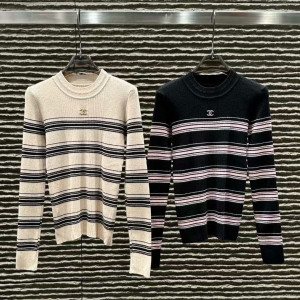 CHANEL 샤넬 스트라이프 니트