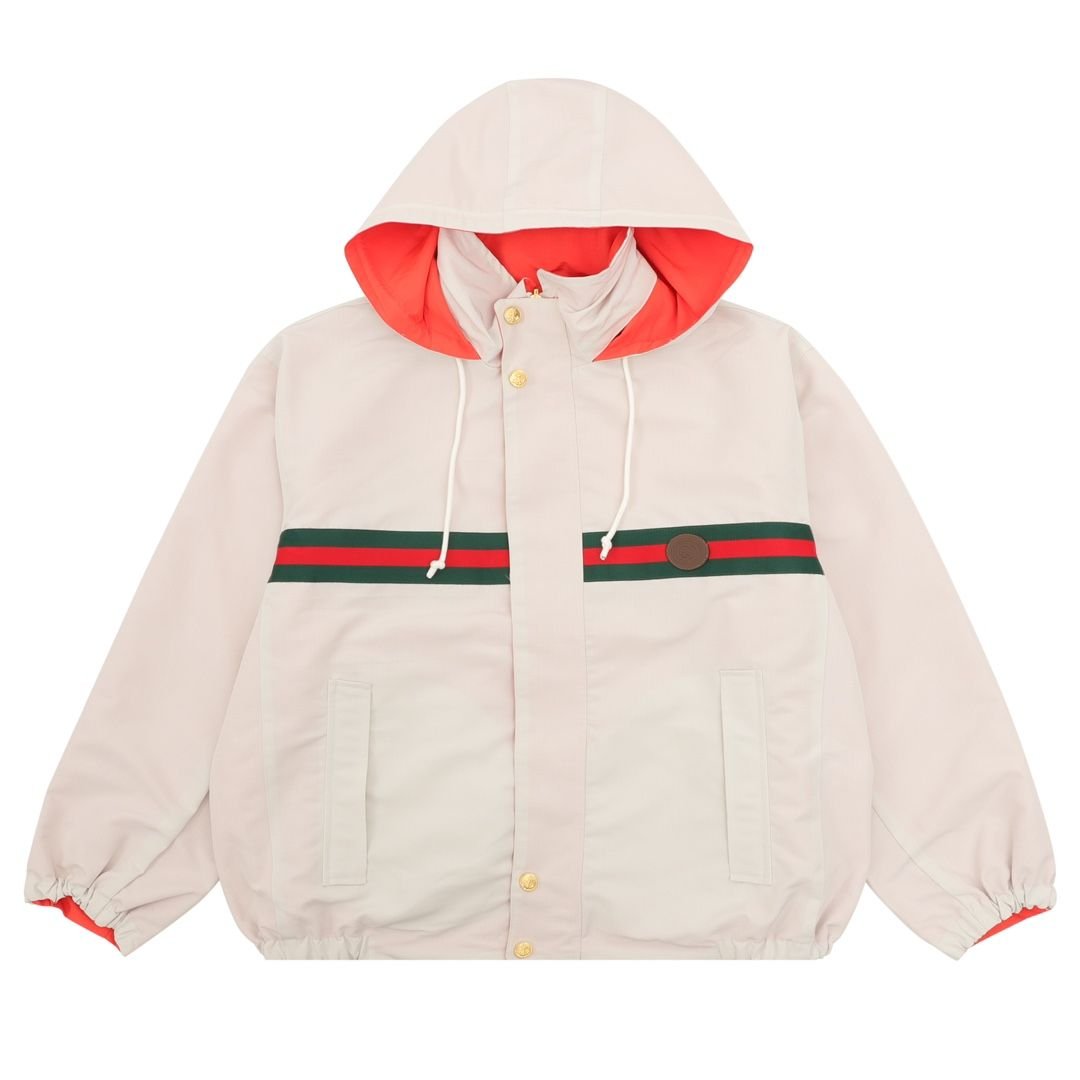 GUCCI 구찌 웹 리버시블 후드 집업 자켓 2COLOR