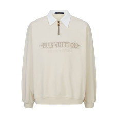 LOUIS VUITTON 루이비통 엠벨리시드 하프 집업 스웨트 셔츠
