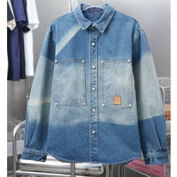 LOUIS VUITTON 루이비통 선페이디드 이펙트 데님 셔츠 　