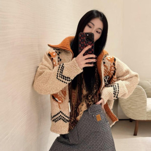 LOUIS VUITTON 루이비통 & NIGO 지퍼 니티드 블루종