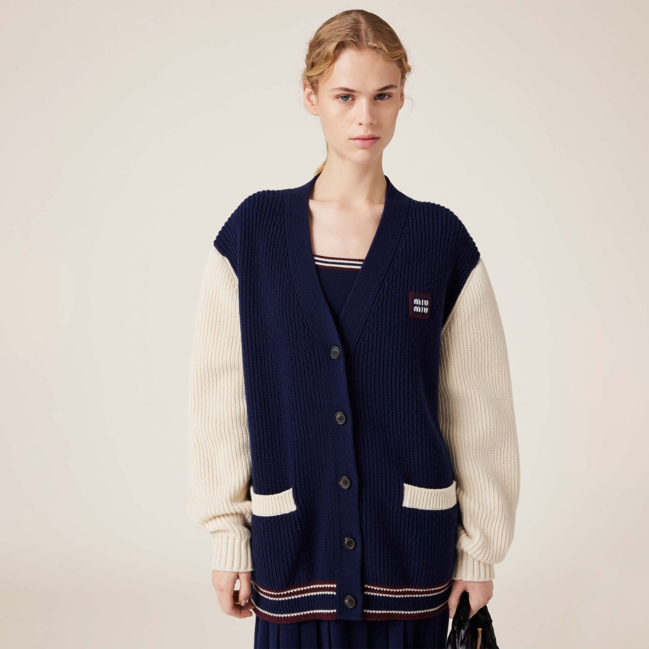MIUMIU 미우미우 울 앤 캐시미어 가디건