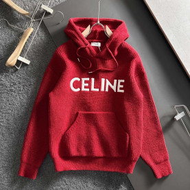 CELINE 셀린느 자수 로고 후드 니트 2COLOR