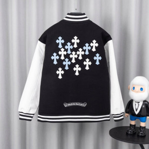 CHROME HEARTS 크롬하츠 멀티 크로스 패치 바시티 자켓