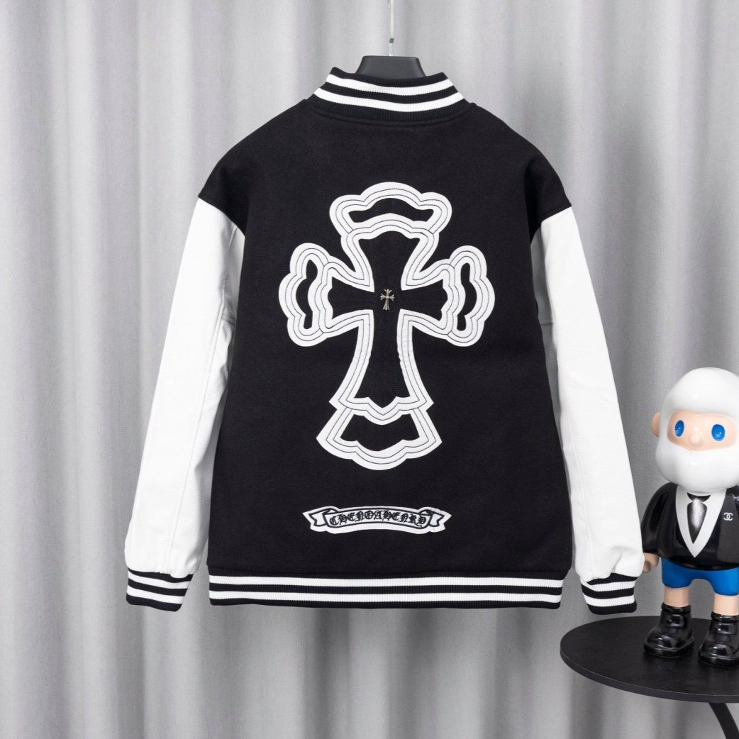 CHROME HEARTS 크롬하츠 크로스 바시티 자켓 　