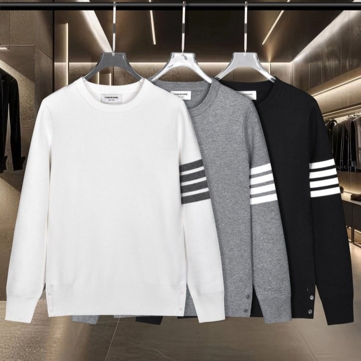 THOM BROWNE 톰브라운 사선완장 니트