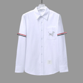 THOM BROWNE 톰브라운 도그 스트라이프 암밴드 셔츠