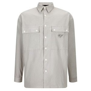 PRADA 프라다 메탈 플레이트 코듀로이 셔츠 2COLOR